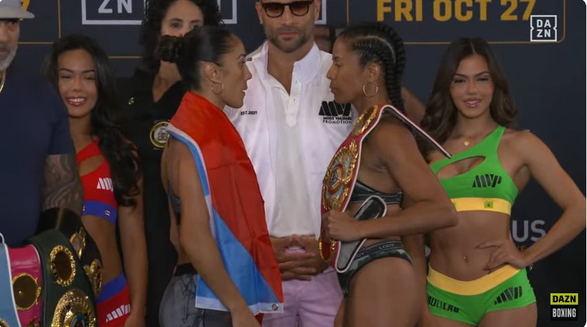 Amanda Serrano vs Danila Ramos Pesaje Oficial Boxeo de Colombia